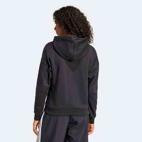 Adidas Womens Small Logo Feel Cozy Hoodie Black/White