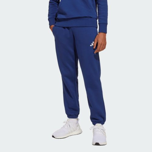 Adidas Kids Small Logo Fleece Pant Dark Blue/White