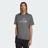 Adidas Mens Camo Logo Tee Grey Five