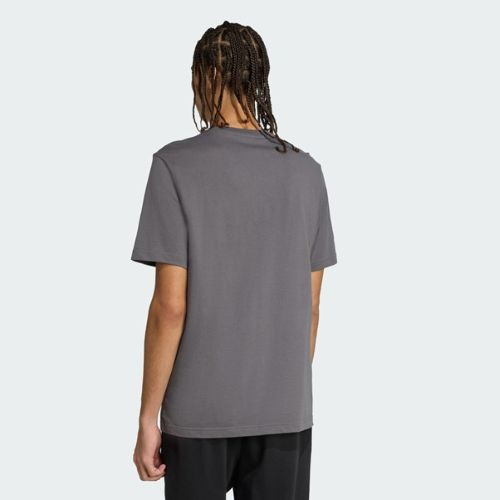 Adidas Mens Camo Logo Tee Grey Five