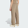 Adidas Womens Small Logo Fleece Pant Khaki Six/White