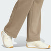 Adidas Womens Small Logo Fleece Pant Khaki Six/White