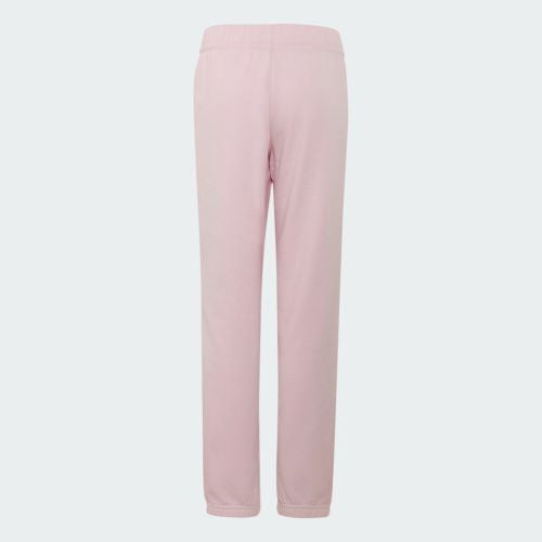 Adidas Kids Small Logo Fleece Pant Clear Pink/White