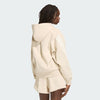 Adidas Womens Kit 3 Stripes Hoodie Crystal Linen/Off White