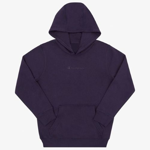 Champion Kids Tonal Script Hoodie Dark Eggplant