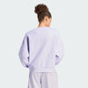 Adidas Womens Small Logo Feel Cozy Sweat Frozen Purple/White