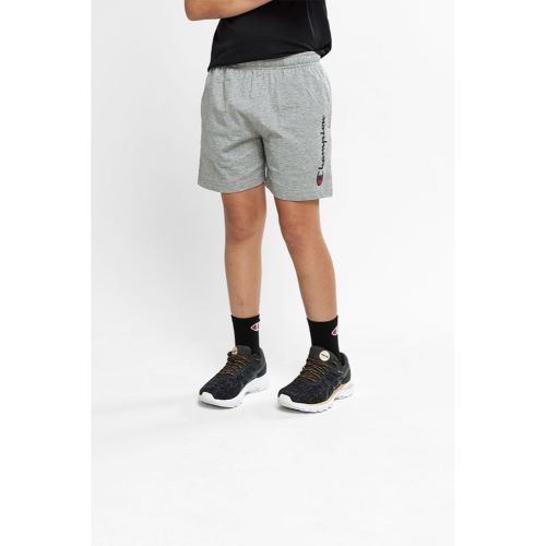 Champion Kids Script Jersey Short Oxford Heather