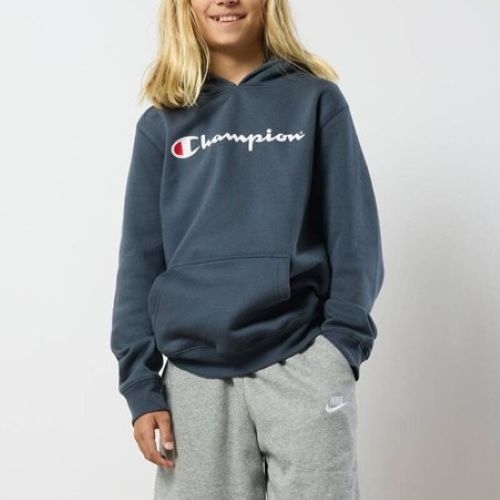 Champion Kids Script Hoodie Stealth