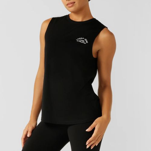 Lorna Jane Womens Lotus Muscle Tank Black