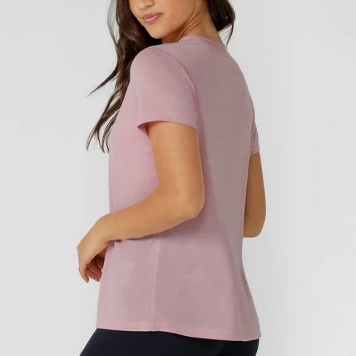 Lorna Jane Womens Lotus Tee Dusty Rose