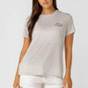 Lorna Jane Womens Lotus Tee Light Grey Marle