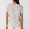 Lorna Jane Womens Lotus Tee Light Grey Marle