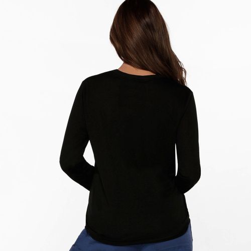 Lorna Jane Womens Lotus Long Sleeve Top Black