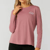 Lorna Jane Womens Lotus Long Sleeve Top Berry Icing