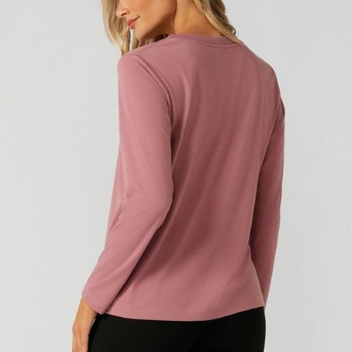 Lorna Jane Womens Lotus Long Sleeve Top Berry Icing