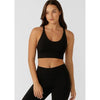 Lorna Jane Womens Lotus Long Line Sports Bra Black