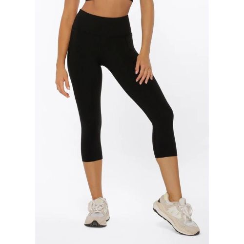 Lorna Jane Womens Amy Phone Pocket 7/8 Tight Recycled Black