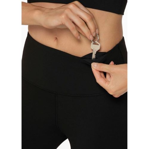 Lorna Jane Womens Lotus No Chafe Ankle Biter Tight Black