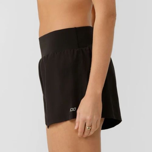 Lorna Jane Womens Stretch & Stride Pocket Run Short Black