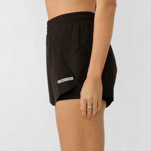 Lorna Jane Womens Lightspeed Phone Pocket Run Short Black
