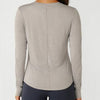 Lorna Jane Womens Amy Dynamic Active Long Sleeve Top Grey Marle