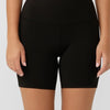 Lorna Jane Womens Lotus No Chafe 12cm Bike Tight Black