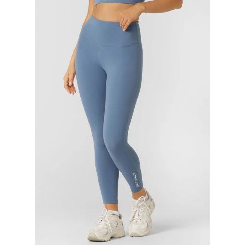 Lorna Jane Womens Lotus No Chafe Phone Pocket Tech Ankle Biter Tight Moonlight Blue