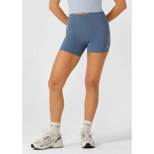 Lorna Jane Womens Lotus No Chafe Phone Pocket 12cm Bike Tight Moonlight Blue