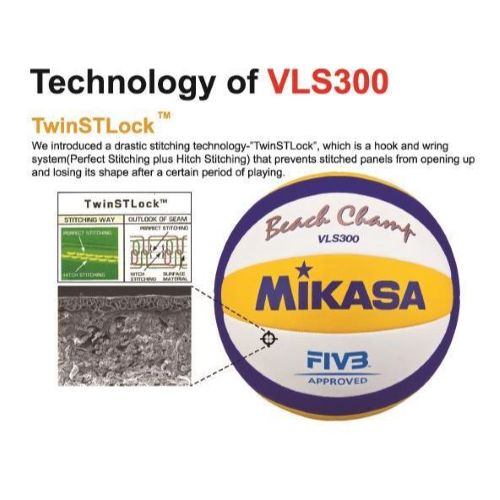 Mikasa Beach Volleyball VXT-30 White/Blue/Yellow