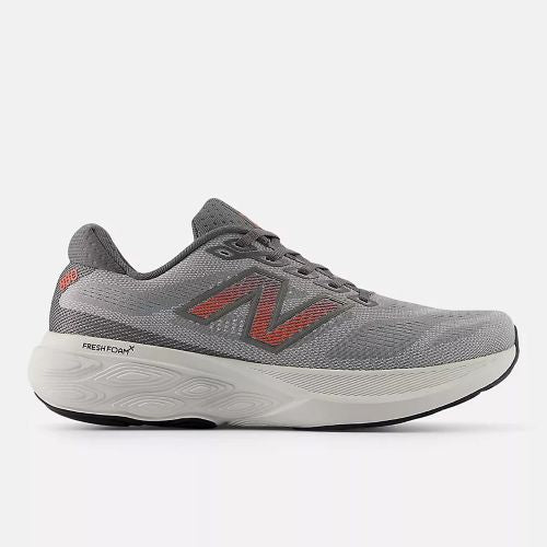 New Balance Mens Fresh Foam M880V15 D Slate Grey/Reflection/Urgent Red