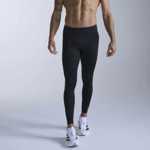 2XU Mens Full Length Tights Black/Nero