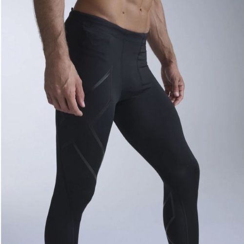 2XU Mens Full Length Tights Black/Nero