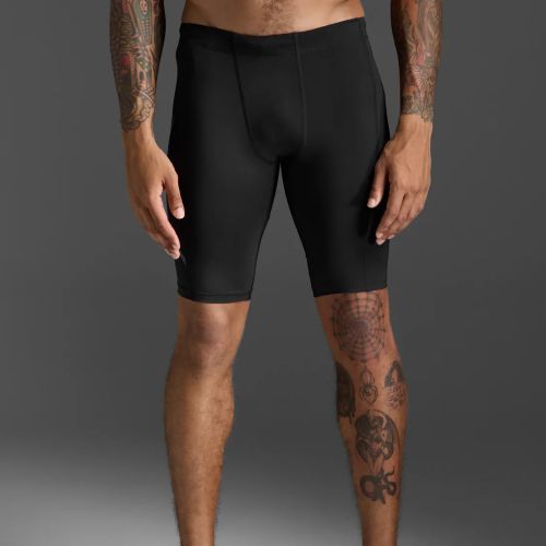 2XU Mens Core Compression Short Black/Black