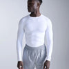 2XU Mens Compress Long Sleeve Top White/White