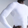 2XU Mens Compress Long Sleeve Top White/White