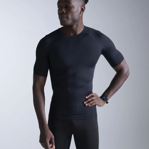 2XU Mens Compress Short Sleeve Top Black/Black