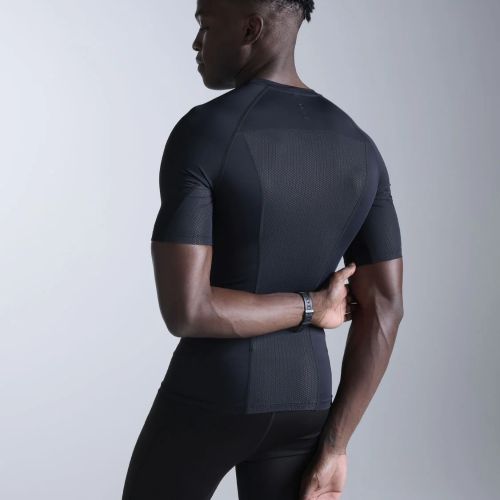 2XU Mens Compress Short Sleeve Top Black/Black