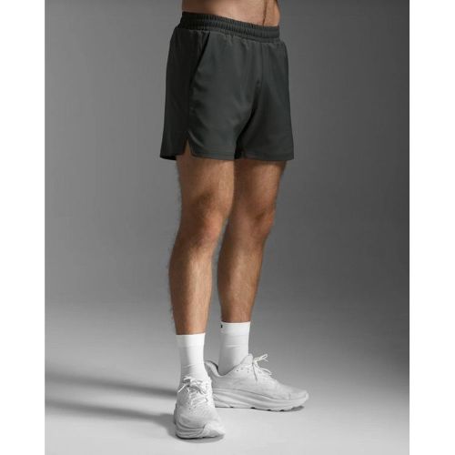 2XU Mens Aero 5 Inch Shorts Jupiter/Black Reflective