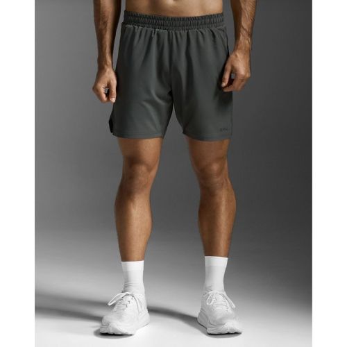 2XU Mens Aero 7 Inch Shorts Jupiter/Black Reflective