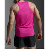 2XU Mens Light Speed Tech Singlet Fuchsia/Black Reflective