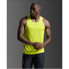 2XU Mens Light Speed Tech Singlet Volt/Black Reflective