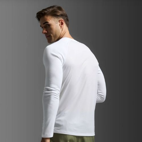 2XU Mens Aero Long Sleeve Top White/Silver Refective