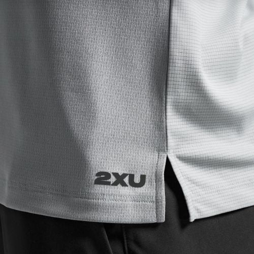 2XU Mens Aero Long Sleeve Top Weathervane/Black Reflective