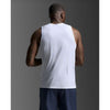 2XU Mens Aero Tank Blue Marble/Black Reflective