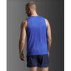 2XU Mens Aero Tank Surf/Silver Reflective