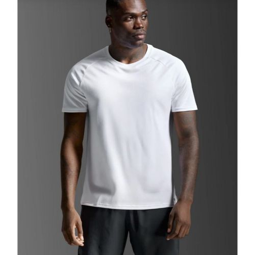 2XU Mens Aero Tee White/Silver Reflective