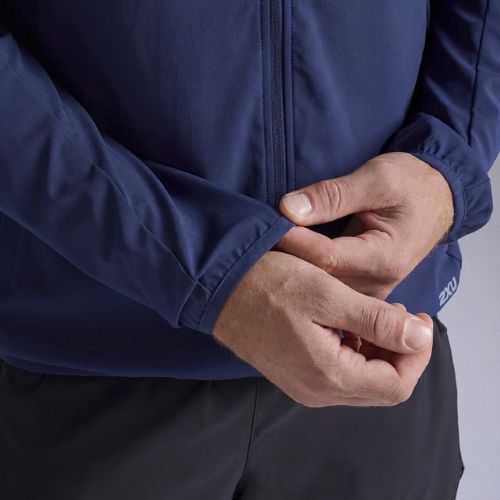 2XU Mens Aero Jacket Midnight/Silver Reflective
