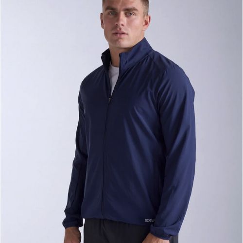 2XU Mens Aero Jacket Midnight/Silver Reflective
