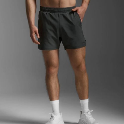 2XU Mens Aero 5 Inch Unlined Shorts Jupiter/Black Reflective