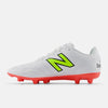 New Balance Mens 442 V2 Academy FG 2E White/Energy Red/Hi-lite